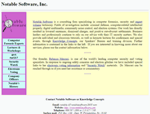 Tablet Screenshot of notablesoftware.com
